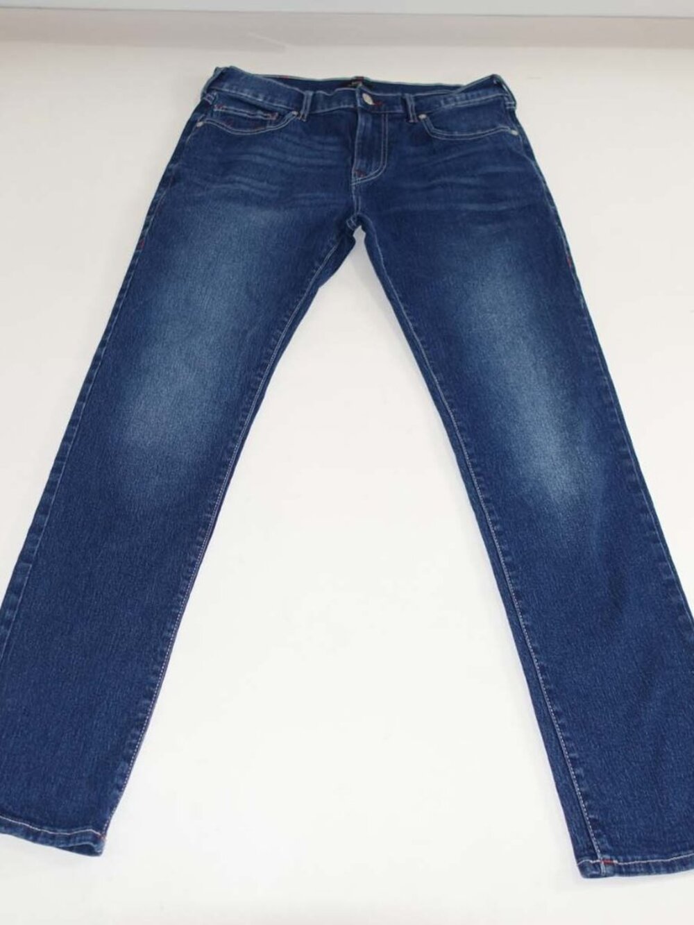 True Religion Men's Rocco Skinny Jeans Size 32 x 32 Blue Mid Rise Stretch Denim